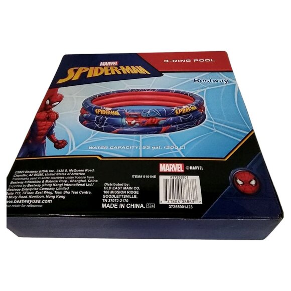 Marvel Spider Man Bestway 3 Ring Kiddie Pool Summer Fun - Picture 4 of 6